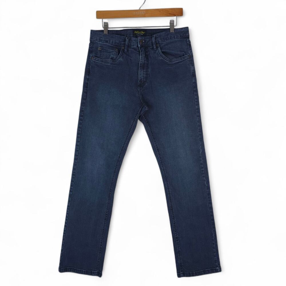Urban Star Jeans Mens 34x32 (32x31) Blue Straight Leg‎ Stretch Denim Streetwear